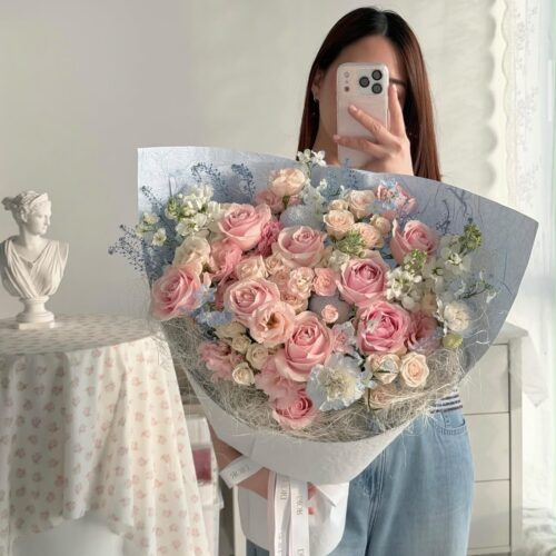 Pastel Pink Blue